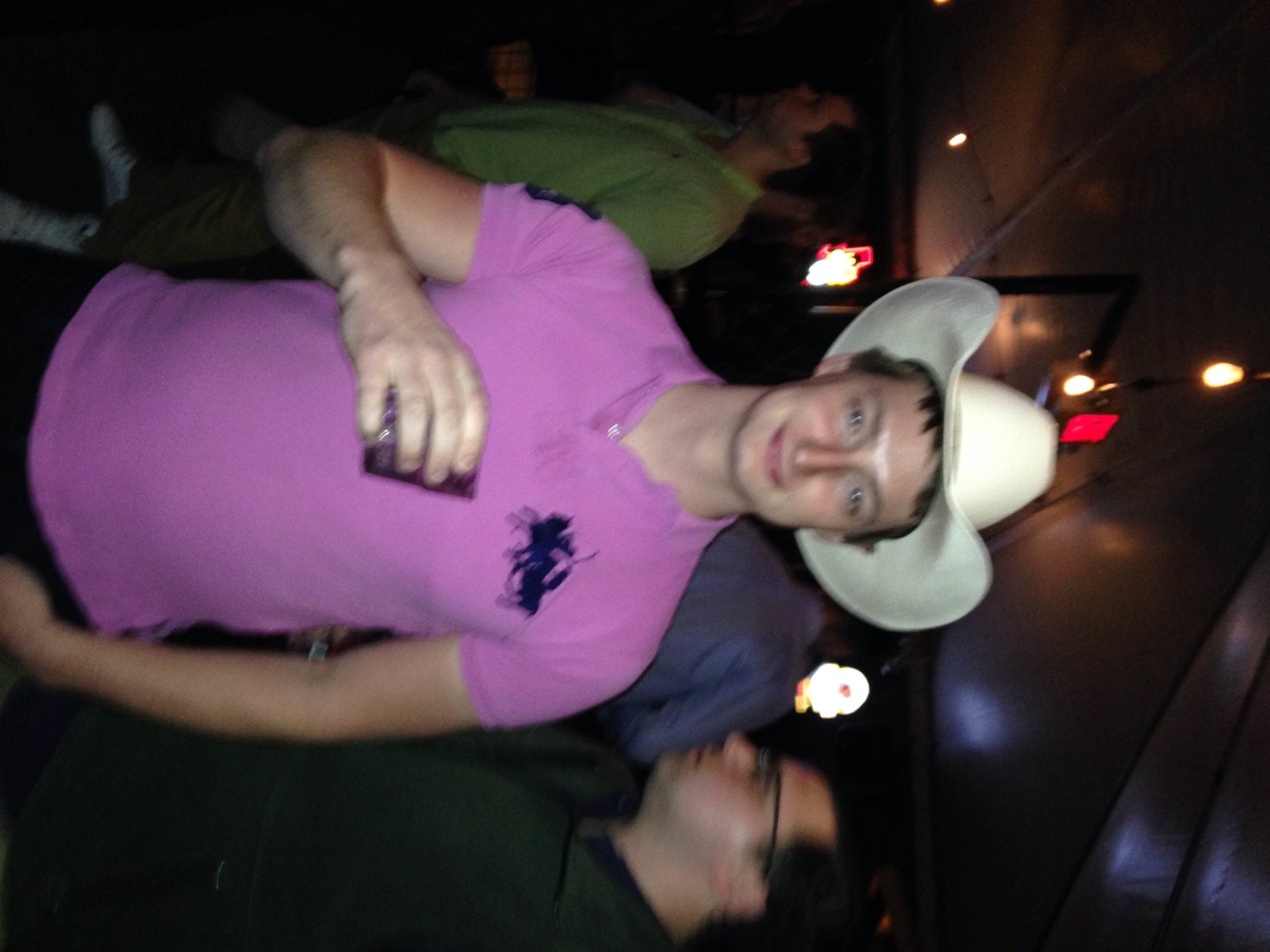 But I have tried on a stetson hat, so that's cool.